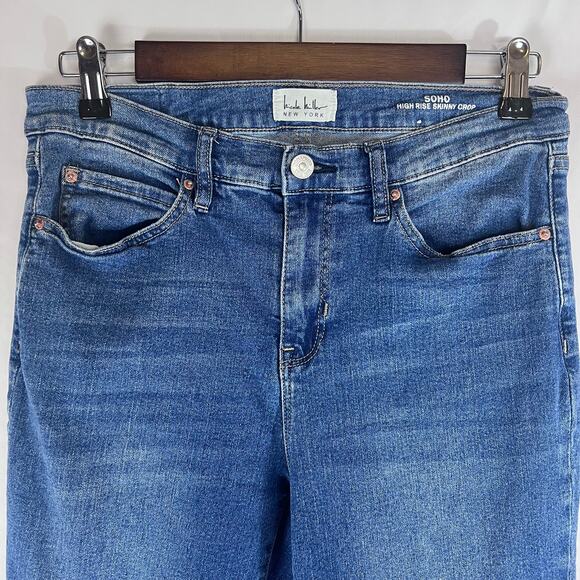 Nicole Miller Women's Jeans Size 6 SoHo High Rise Skinny Crop Blue Denim - Picture 3 of 7